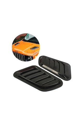 Carmind Universal Kaput Havalandırma Piano Black 2 Adet