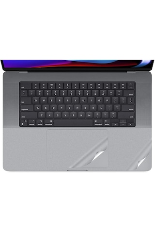 Codegen 16" Macbook Uyumlu Air M1 A2485 Space Gray Trackpad Koruyucu Sticker Etiket