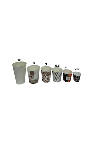 8 Oz Karton Bardak Koli İçi 1000 Adet + 1000 Adet Tahta Karıştırı