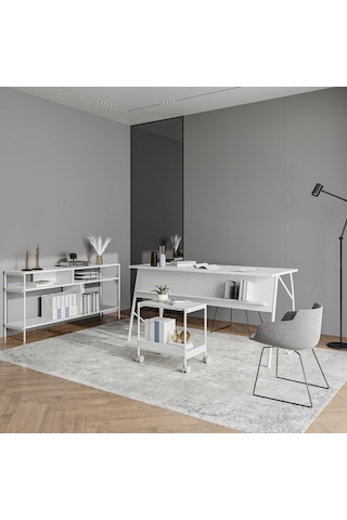 Lagomood Ella Ofis Takımı Beyaz