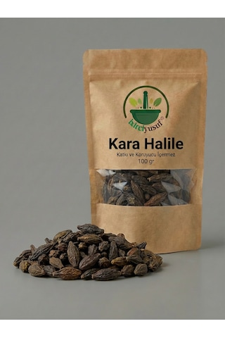 İxirciyusuf Kara Halile Siyah Halile Chebula Haritaki Doğal Tane 100 G