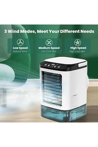 White Taşınabilir Klima 3-speed Küçük Ac Ünitesi Mini Hava