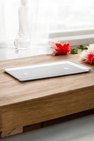 Fanus Tepsisi Şeffaf 400x600 Mm Sadece Tepsidir Şeffaf