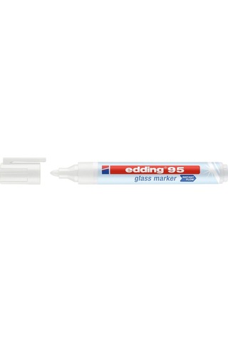 Edding 95 Cam Yazı Tahtası Kalemi Beyaz Ed95049