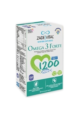 Zade Vital Omega 3 Forte 40 Kapsül