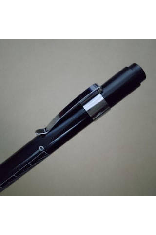 Vkemall Tıbbi Led Kalem Işığı - Alüminyum Gövde, Beyaz Işık, Diş Kliniği Ve Muayene Kullanıma Uygun, Siyah Gümüş