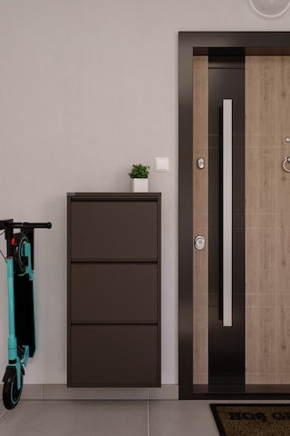 Ceha 3'lü Metal Ayakkabılık - Kahverengi K.AYK-3 /AB8317 Kahverengi