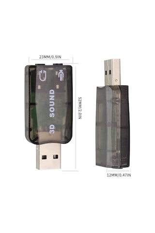 AoGo USB 3D Sound Harici Ses Kartı