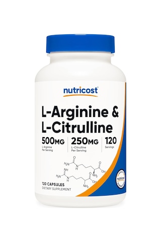 Nutricost L-arginine Arjinin L-citrulline Sitrulin Complex 750m