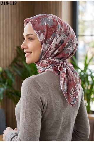 Sharell Desenli Soft Pamuk Eşarp 318-119 Çok Renkli