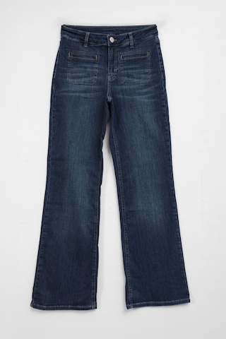 Bluew White Kadın Mavi Likralı Esnek Flare Jean Pantolon