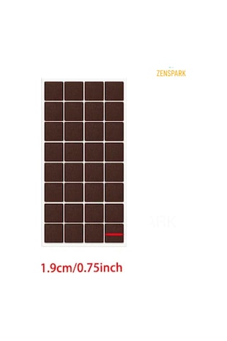 32 Adet Kare Yapışkanlı Minik 1,9 Cm Keçe Mobilya Masa Sandalye Parke Zemin Koruyu Kaydırmaz