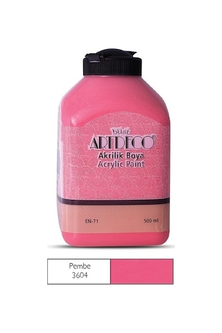Artdeco Akrilik Ahşap Boyası 500 Ml 3604 Pembe