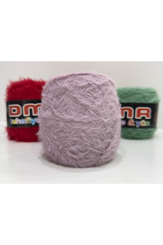 Tavşan Tüyü İp El Örgü İpi 200gr - Lilac