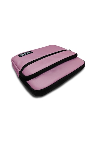 Jacbag Açık Pembe Üç Cepli Tablet Telefon Not Defteri El Çantası - Kız Çocuk/kadın Tablet Kılıfı