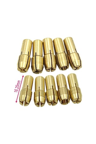 10 Adet Pirinç Mandren Penset Gravür Aletleri Mini Matkap için