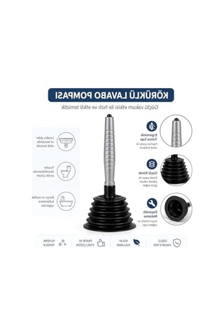 25 Cm Körüklü Lavabo Pompası, Tıkanıklık Açma İçin Etkili Vakumlu Pompa
