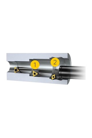 Mertsan Torna Delik Kateri SDQCR 12 12x150 Mm Takım Ölçüsü, 107,5 Derece, Dcmt 07 Kesici Uç Kullanır