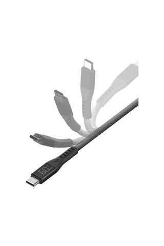 Flow 1.5m 60w Dijital Göstergeli Type-c To Lightning Pd Hızlı Şarj Kablo - Siyah