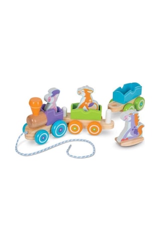 Melissa&Doug Sallanan Çiftlik Hayvanları Çek Çek Tren MD004608