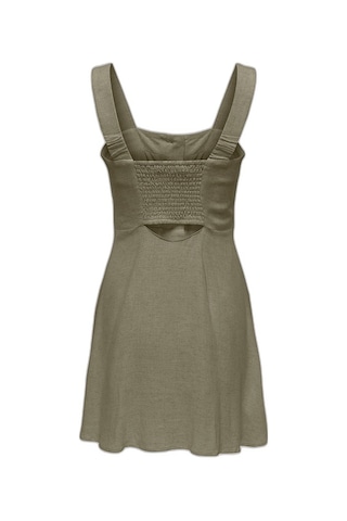 Only Onlsıesta Lınen Bl Short Strap Dress Pnt Kadın Yeşil Elbise - 15370390