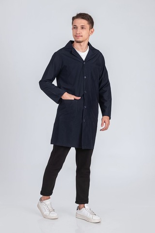 Erkek Gömlek Yaka Atölye Ve İş Önlüğü 44-60 Beden Arası Lacivert