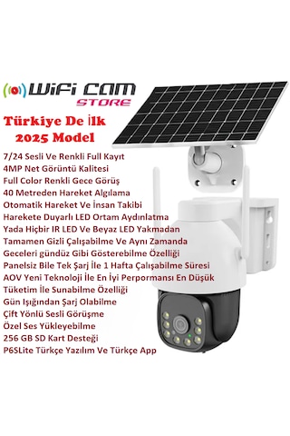 Geceyi Gündüz Gösteren 4g Solar Kamera