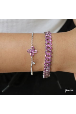 Silveranka-925 Ayar Gümüş Gurmet Bileklik