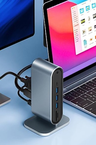Profesyonel Hub 12in1 4k Hdmı Vga Usb 3.0 Rj45 100mbps Sd Kart Okuyucu 3.5mm Ses 100w Hızlı Şarj
