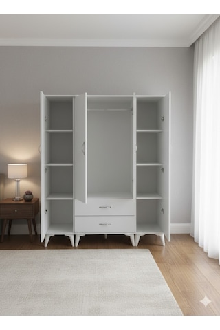 Koru 4 Kapaklı Dolap Gardırop - Byz M2