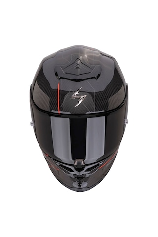 Scorpion Exo R1 Evo Carbon Cynergy Spor Motosiklet Kask Siyah Kırmızı