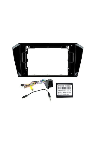 Volkswagen Passat B8 Piano Black Android Teyp Çerçeve 10 Inch - Soket - Canbus