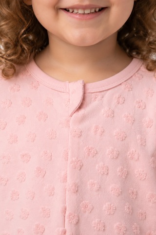 Babyhola Mevsimlik Çocuk Uyku Tulumu 1.5 Tog 1-8 Yaş Unisex Uzun Kollu %100 Pamuk 2710 Pembe