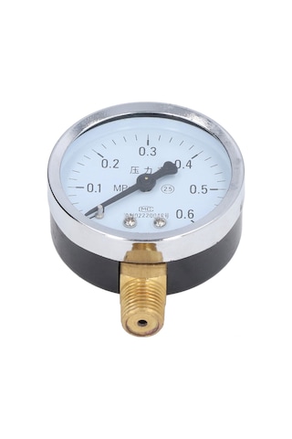 Dofolink Demir Kasa 1/4 Npt Basınç Ölçer - Su, Hidrolik, Yağ Basıncı İçin - 0-1 Mpa Aralığı - Şeffaf Gösterge - Ev, Sanayi Kullanıma Uygun