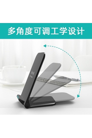 Sandwich Siyah 20w Çevirilebilir Kablosuz Şarj Cihazı, Dikey Telefon Tutucu İle İphone 14 Uyumlu, 15w Hızlı Şarj Özelliği