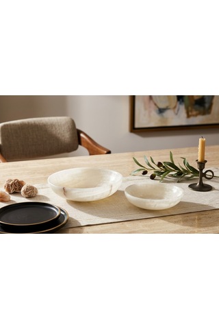 Doğal Taş 2'li Onyx Kase 15cm Ve 10 Cm 2 Parça