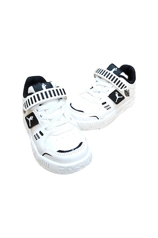 Cool King Patik Çocuk Sneaker Ayakkabı Beyaz Kırmızı