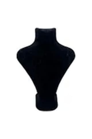 Yerli Üretim Londra Model Süet Kumaş Siyah Renk 16/12 Cm Kolye Sergileme Mankeni Çok Renkli