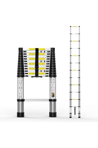Tenttech Alüminyum Teleskopik Merdiven 4,1 Mt. 14 Basamaklı
