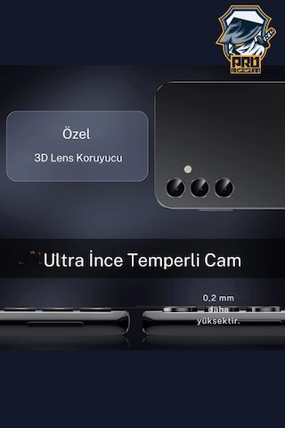 Samsung Uyumlu Galaxy A16 Kamera Koruyucu Temperli Cam Parlak Lens Koruma Eko Cl-07