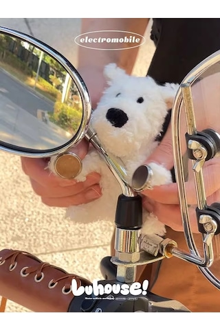 Geeksen Motor Siklet Elektrikli Bisiklet Manyetik Dekorasyon Aksesuarı - Yedek Mıknatıs Çifti Köpek Figürü Hariç