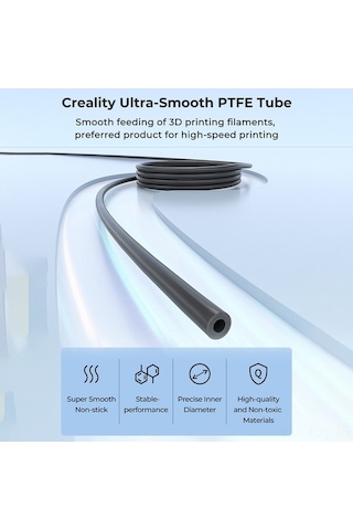 Fortunelane Creality Gri Ultra-hassas Ptfe Boru 2m -190 C/+260 C Isı Dayanıklı K1/ender 3/cr-10 Vb. İçin