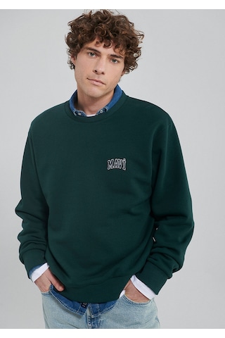 Mavi - Mavi Logo Baskılı Yeşil Sweatshirt 0611716-81570 Yeşil