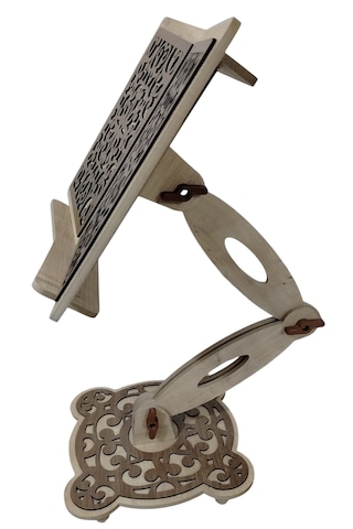 Kuran-ı Kerim Okuma Rahlesi Yükseklik Ayarlı Tam Boy 88 Cm Kitap Okuma Standı 44x31 Cm Kitap Yeri