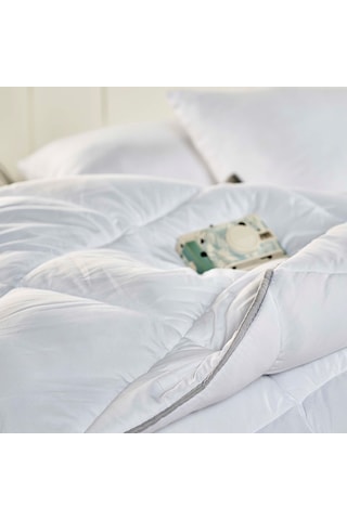 Linens Comfy Silikon Çift Kişilik Yorgan Beyaz