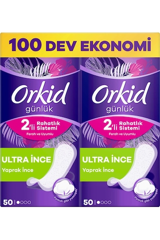 Orkid Günlük Ped Yaprak 100'lü