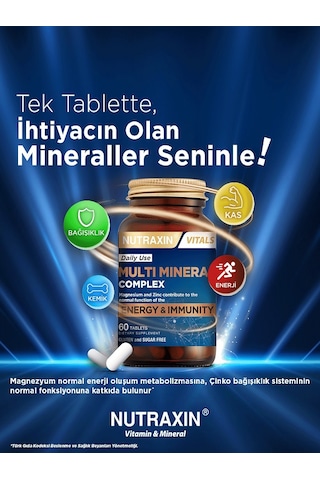 Nutraxin Multimineral Complex Energy Immun 2x60 Tablet