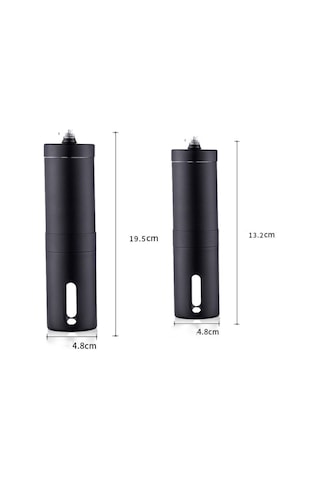Hand Crank Coffee Machine Manual Pepper Mill Grinder Mid Black Siyah