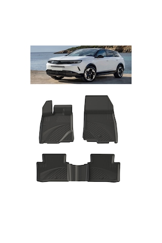 Sahler Opel Grandland 2025+ 1.2 Mill Hybrit 4.5d Havuzlu Paspas Siyah