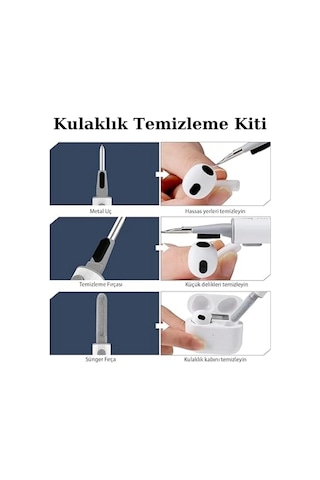 Özel Seri Kulaklık Temizleyici Kiti Dayanıklı Yumuşak Fırçalı Temizlik Kalemi
